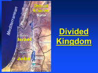 A photo map of the Divided Kingdoms of Judah and Israel.