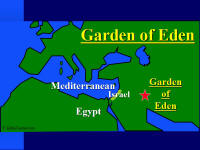 Map of the area where the Garden of Eden would have been located.